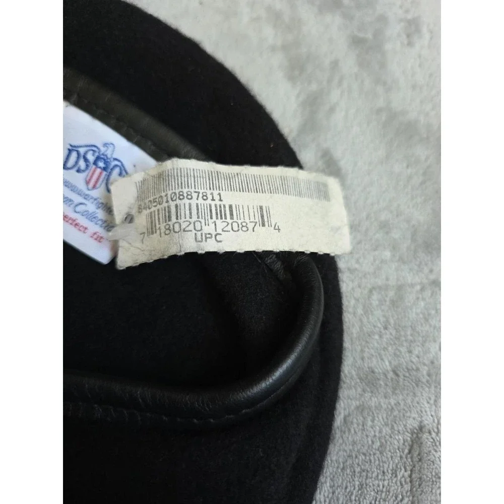US Army Black Wool Beret Size 6 1/2 DSCP Blue Flash Stars And 2 Patches